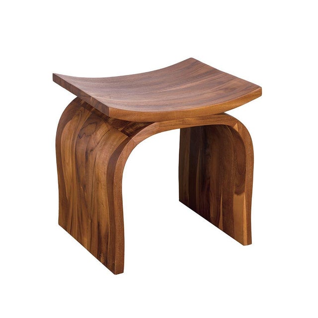 Mid-Century Modern NOIR Muki Stool, Teak For Sale - Image 3 of 3
