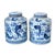 Contemporary Chinoiserie Costal Porcelain Blue & White Tea Jars- a Pair For Sale In Houston - Image 6 of 6