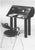 Featured in The 2020 San Francisco Decorator Showcase — 1970s Hans Eichenberger for Röthlisberger Postmodern Black Mahogany & Chrome Roll-Top Desk For Sale - Image 12 of 13
