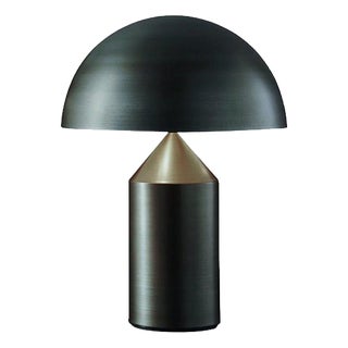 Atollo Table Lamp in Metal and Satin Bronze by Vico Magistretti for Oluce For Sale
