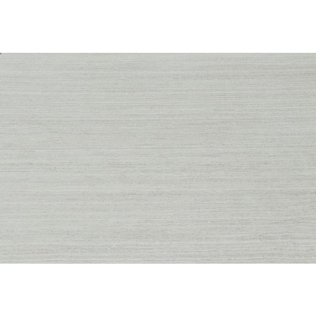 Contemporary Rug & Kilim’s Textural Rug in Bright Solid White Tones and Striae For Sale - Image 3 of 8