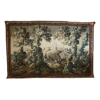 Large Aubusson Tapestry, 1700s For Sale