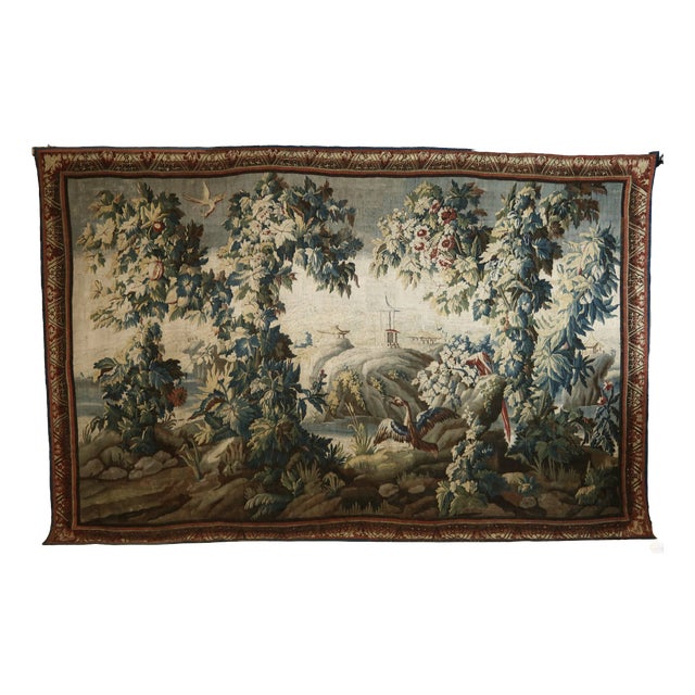 Large Aubusson Tapestry, 1700s For Sale