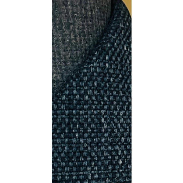 Modern Kravet - 6 Yards Blue Tweed Libby Fabric- 54" X 216" (6 Yards) For Sale - Image 3 of 3