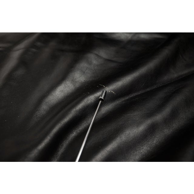 Black Organic Modern "Isle D'Palm" Modular Sofa in Leather and Palm Wood Attributed to Pacific Green, Australia, Circa 2000s For Sale - Image 8 of 12