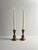 Art Deco English Candlesticks in Hand-Turned Wood, Brass and Copper, 1930s For Sale - Image 3 of 10