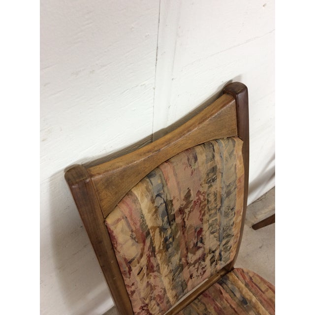 Mid-Century Modern Set of 6 Mid Century Modern Dining Chairs With Vintage Upholstery For Sale - Image 3 of 18
