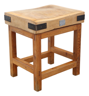 Vintage Butchers Block Worktable, 1950s