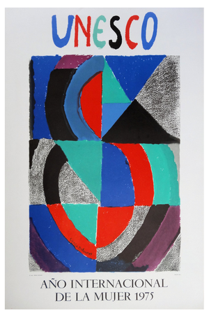 Sonia Delaunay, UNESCO International Year of the Woman, Original Lithograph