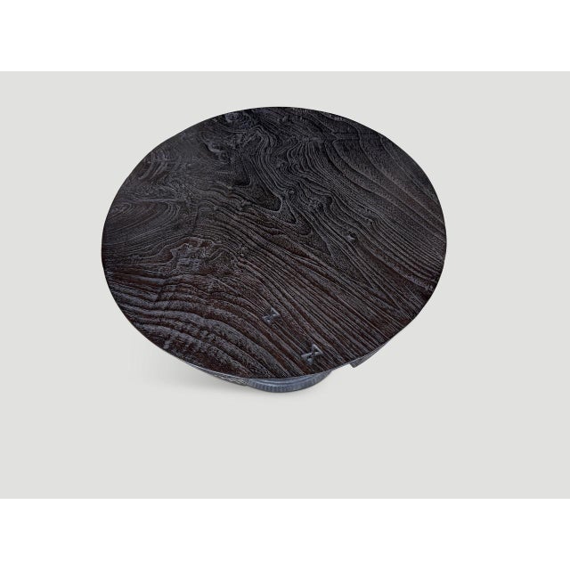 Andrianna Shamaris Impressive Century Old Side Table For Sale - Image 14 of 18