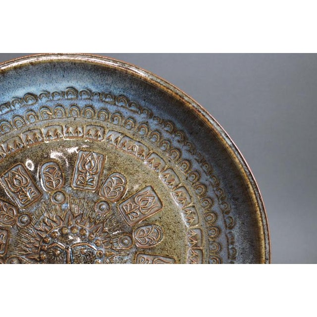 Stoneware Bowl with Sun Motif by Jean-Claude Taburet for Hb Henriot, 1960s-1970s For Sale - Image 14 of 18