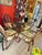 Mid-Century Modern 1970 Bamboo Round Glass Table and 4 Chairs For Sale - Image 3 of 9