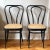 Rustic European Early/Mid-20th Century Italian Bentwood Bistro Cafe Chairs — a Pair For Sale - Image 3 of 12