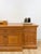 Antique Style Oak Office Credenza With Locking Doors and Finished Back For Sale - Image 13 of 17