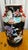 Vintage Chinese Famille Noire Porcelain Baluster Vase on Stand For Sale - Image 4 of 8