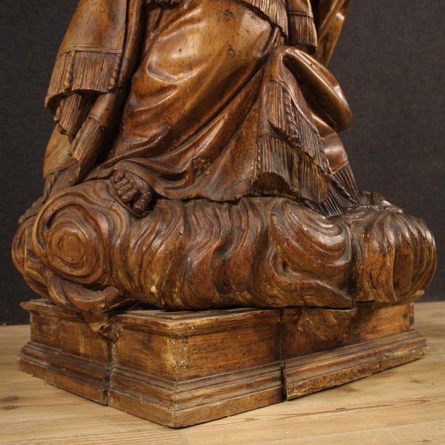 German Artist, Sculpture of Saint, 1780, Pine For Sale - Image 12 of 13