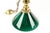 Vintage Green Glass Pendant Light With Brass Accents For Sale In Kansas City - Image 6 of 7