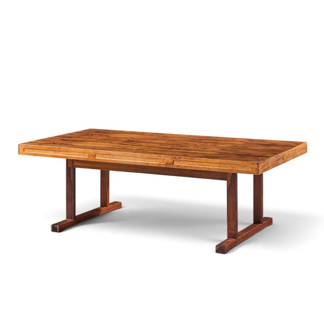 Mid-Century Modern Torbjørn Afdal for Bruksbo Mid Century Danish Rosewood Coffee Table For Sale - Image 3 of 8