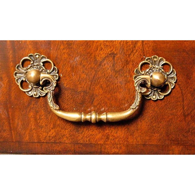 Regency Sheraton Breakfront Bookcase with Mahogany Inlay For Sale - Image 15 of 16