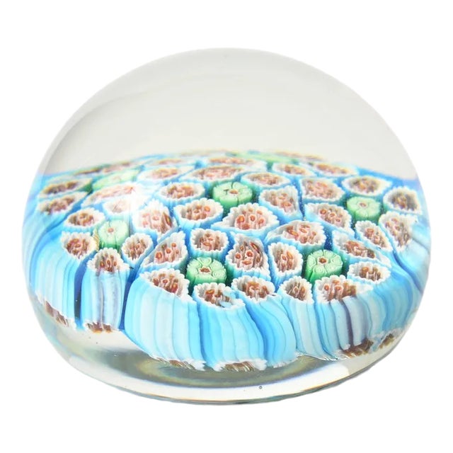 Vintage Millefiori Glass Paperweight from Vetreria 3 Fiori, 1950s For Sale