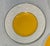 Yellow Mid-Century Pop Art Yellow Flower Wall Plate Curation-Set of 7 For Sale - Image 8 of 9