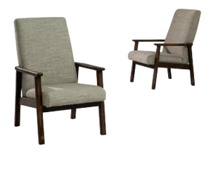 1960s Czech Upholstered Armchairs, a Pair