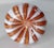 Glass Mid-Century Italian Murano Orange and White Latticino Glass Miniature Vase For Sale - Image 7 of 8