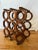 Wood Mid-Century Modern Kustom Kraft Walnut 9-Bottle Wine Rack, Usa 1960s For Sale - Image 7 of 9