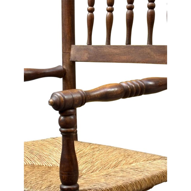 Wood Arts & Crafts Provencal Chair For Sale - Image 7 of 10