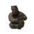 Chinese Distressed Brown Rough Marks Ceramic Clay Man Art Figure For Sale In San Francisco - Image 6 of 6