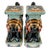 Vintage Chinoiserie Celadon & Black Ceramic Elephant Glazed Plant Stands / Bookends - A Pair For Sale - Image 12 of 13