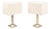 Table Lamps in Brass and Faux Bamboo, Italy, 1960s, Set of 2 For Sale