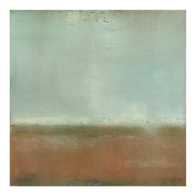 Awh 353 - Original Minimalist Abstract Colorfield Oil Painting on Canvas For Sale