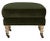 Contemporary Greta Ottoman, Emerald Velvet For Sale - Image 3 of 8