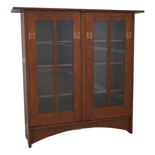 Stickley Harvey Ellis Design Mission Oak Bookcase For Sale
