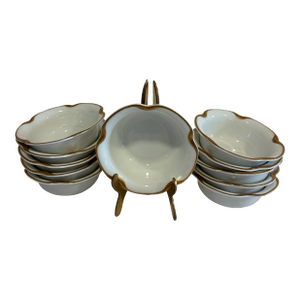 Vintage Haviland & Co. Limoges Gold Rim Sauce Dishes, Set of 11, France