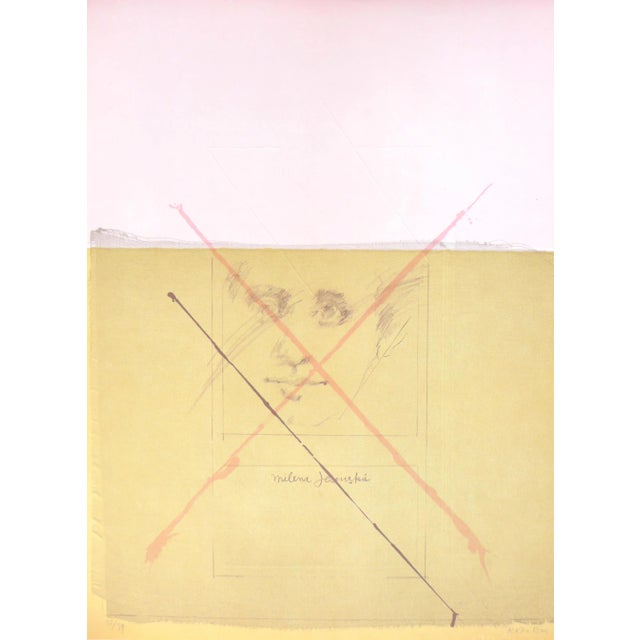 Roser BRU, embossed lithograph on Vélin Guarro paper, Milena Jesenská, signed and numbered in pencil by the artist, 1979,...