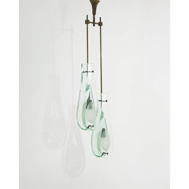 Fontana Arte Model 2259/2 Pendant Lamp by Max Ingrand for Fontana Arte, 1960s For Sale - Image 4 of 18