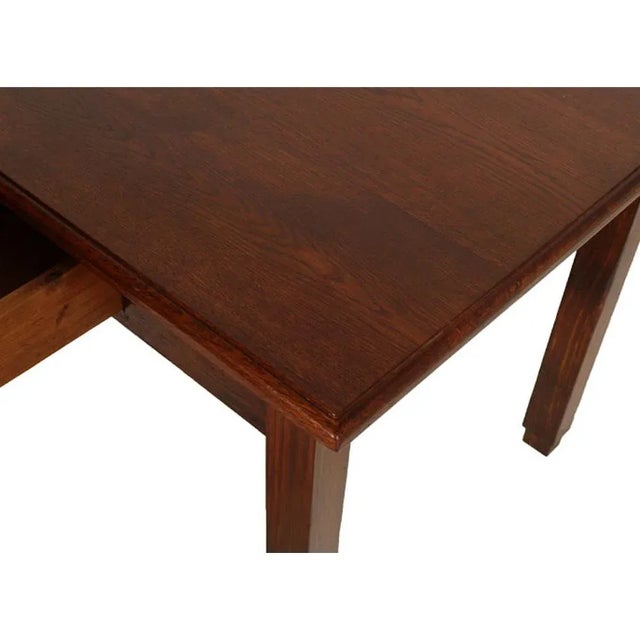 Italian Art Deco Oak Table, 1920s For Sale - Image 4 of 6