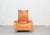 Sculptural design by German product and furniture designer Matthias Hoffmann. The armchair is fully upholstered in cognac-...