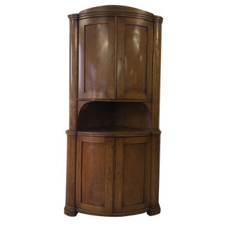 Biedermeier Corner Cabinet in Ash, 1840 For Sale