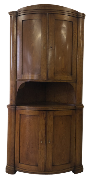 Biedermeier Corner Cabinet in Ash, 1840