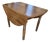 Antique Oak Wood Drop Leaf Dining Table For Sale