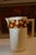 White Vintage Nouvelles Usines Du Nord St. Amand France Ceramic Vibrant Floral Wash Basin & Ewer W/ Soap Dish For Sale - Image 8 of 18