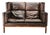 JK 922 Wagon Leather Sofa by Jørgen Kastholm, Denmark, 1960s For Sale