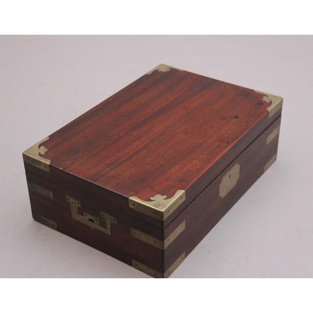 Antique Mahogany Box on Later Stand, 1840s For Sale - Image 9 of 15