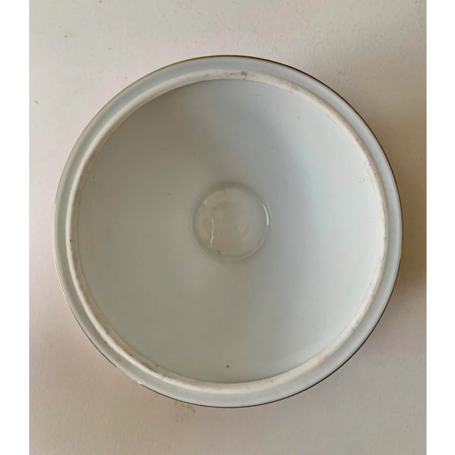 Red Covered Porcelain Candy Dish With Handpainted Dragon Decoration by Wallenberg Germany For Sale - Image 4 of 6