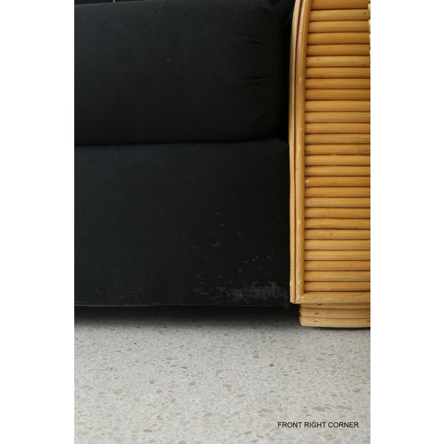 Late 20th Century Pencil Reed Three Seat Sofa For Sale - Image 13 of 16