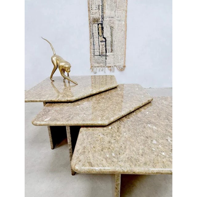Vintage Italian Marble Nesting Tables, 1960s For Sale - Image 3 of 9