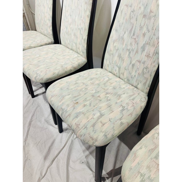 Blue Set Vintage Benny Lindèn Dining Chairs For Sale - Image 8 of 9